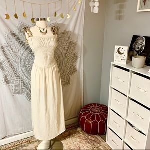 Free People Canvas Linen Maxi Dress